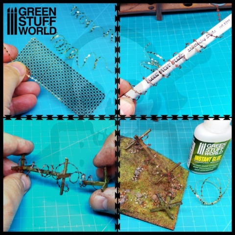 Fototrawione płyty - drut kolczasty Barbed Wire