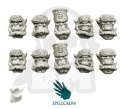 Głowy orków Zimowe Diabły 10 szt. ork orki Orcs Winter Devils Heads