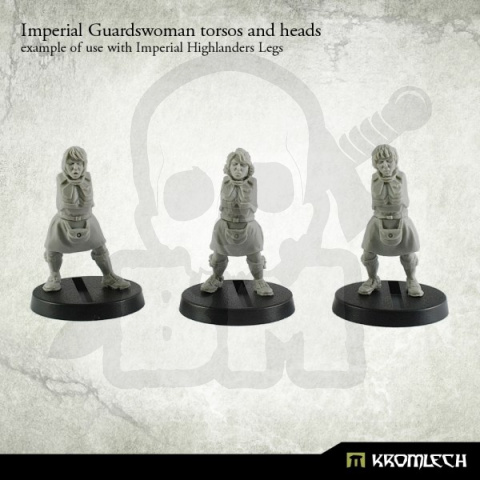 Guardswoman Torsos and Heads - 5 szt.