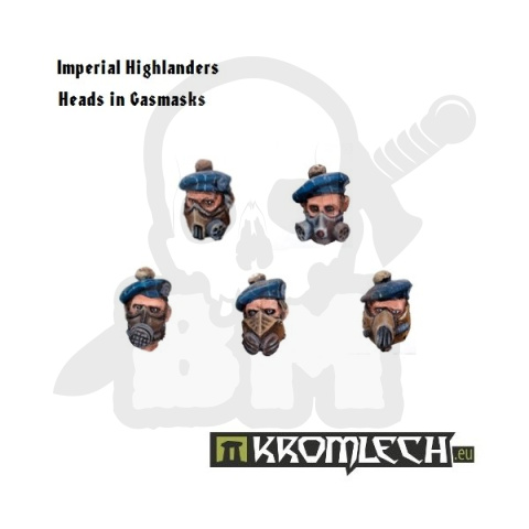 Imperial Highlanders Heads in Gasmasks - 10 szt. Guard