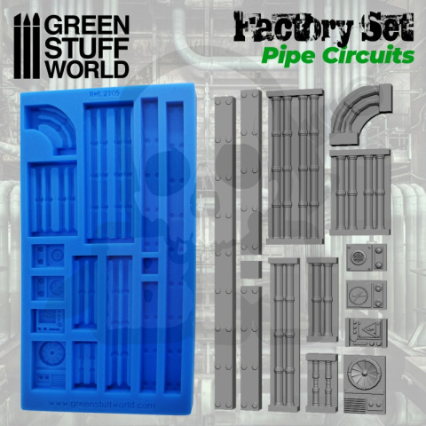 Silicone Molds - Pipe Circuits formy silikonowe