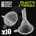 Plastic funnels - plastikowe lejki 10 szt.