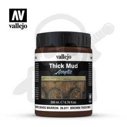 Vallejo 26811 Weathering Effects Thick Mud 200 ml. Brown Mud
