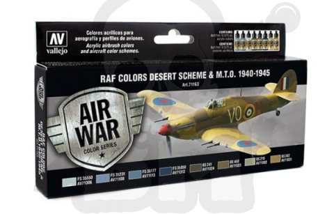 Vallejo 71163 Zestaw Model Air War WWII RAF Desert