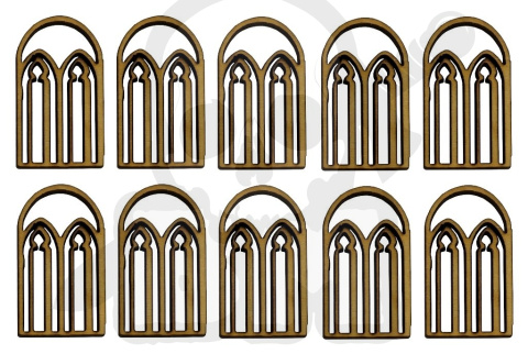 Windows #16 - okna z MDF 10szt.