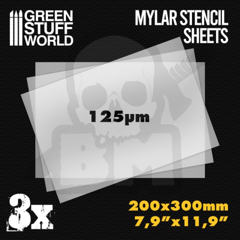 Arkusze mylarowe do szablonów A4 3 szt.