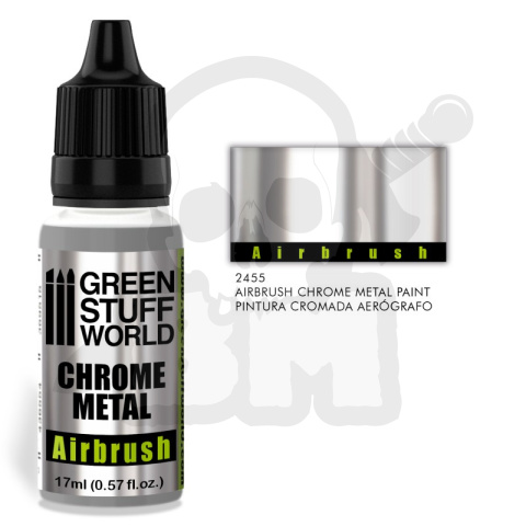 Chrome Paint Airbrush 17ml - metaliczna farbka efekt lustra
