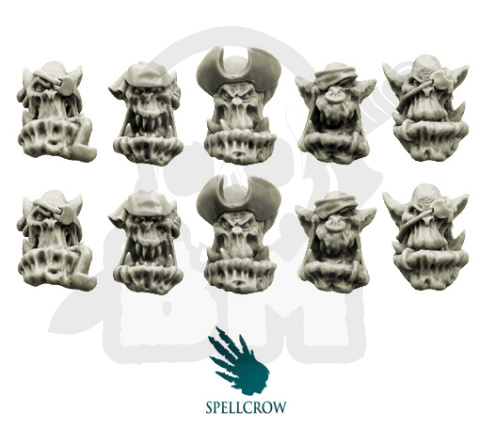 Bulky Freebooters Orcs Heads