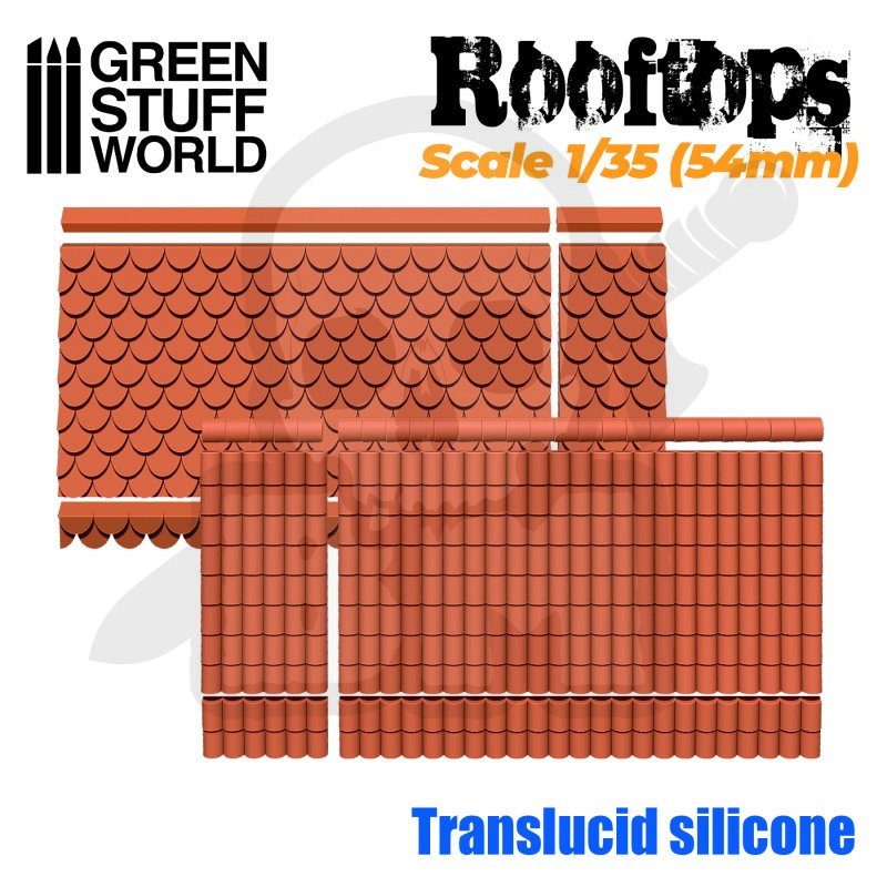 Silicone Molds Rooftops 1/35 (54mm)