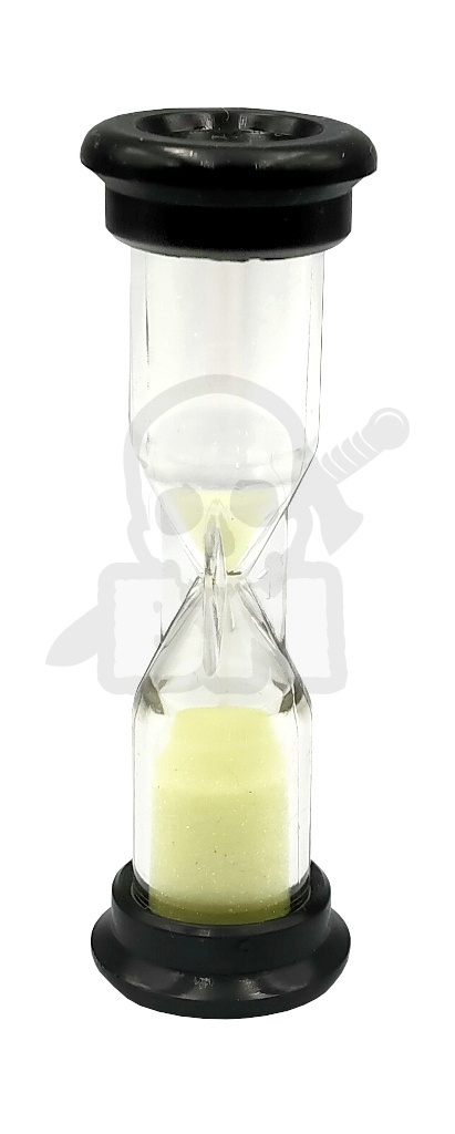 Klepsydra 0,25 minuty - 15 sekund plastikowa czarna - klepsydry sandtimer