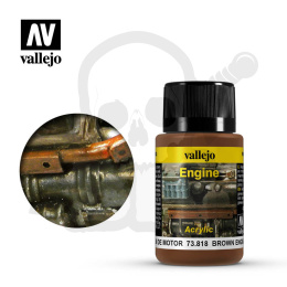 Vallejo 73818 Weathering Effects 40 ml Brown Engine Soot