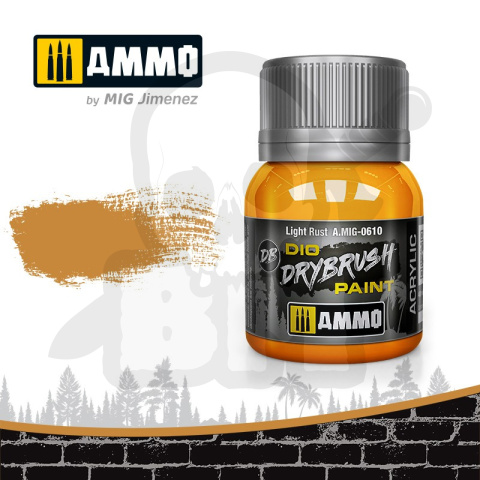 Ammo Mig 0610 Farba Drybrush Light Rust 40ml