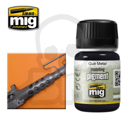 Ammo Mig 3009 Pigment Gun Metal 35ml pigments