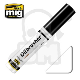Ammo Mig 3501 Oilbrusher White 10ml