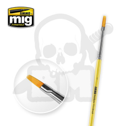 Ammo Mig 8619 1 Syntetic Flat Brush pędzelek