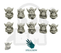 Orkowe głowy 10 szt. Standard Orcs Heads