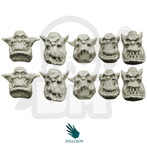 Orcs Peons Heads - orkowe głowy 10 szt.