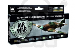 Vallejo 71146 Zestaw Model Air War RAF Colors SEAC (Air Command South East Asia) 1942-1945
