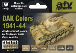 Vallejo 71207 Zestaw Model Air 6 farb - DAK Colors 1941-1944