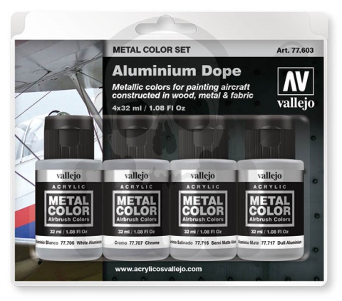 Vallejo 77603 Metal Color 4x 32 ml Aluminium Dope