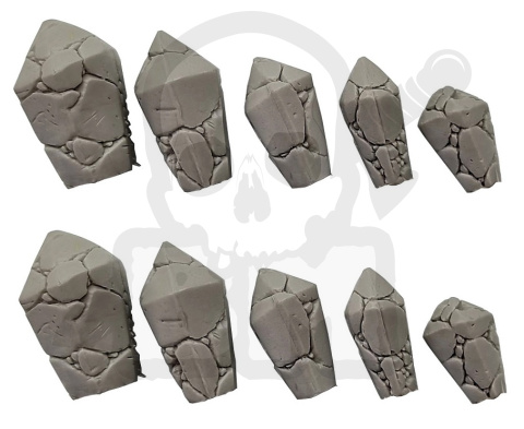 Duże Kryształy Necrolithu - Medium Necrolith Crystals 10 szt.