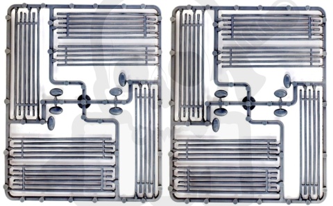 Płoty płot - Worm Fences - 2 wypraski szare