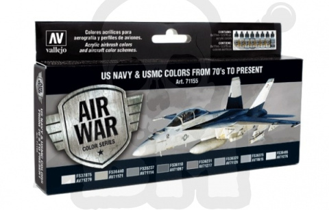 Vallejo 71155 Zestaw Model Air War US NAVY & USMC Colors from 70's to present