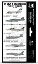 Vallejo 71155 Zestaw Model Air War US NAVY & USMC Colors from 70's to present