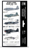 Vallejo 71157 Zestaw Model Air War WWII USN Aircraft