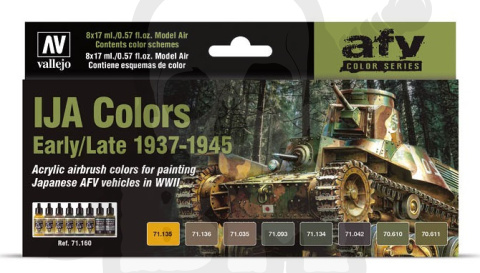 Vallejo 71160 Zestaw Model Air 8 farb IJA Colors 1937-45