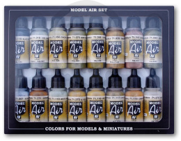 Vallejo 71208 Zestaw 16 farb Model Air German WWII Europe & Africa