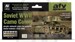 Vallejo 71188 Zestaw Model Air 8 farb - Soviet WWII Camo Colors