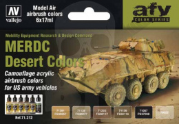 Vallejo 71212 Zestaw Model Air 6 farb - MERDC Desert Colors
