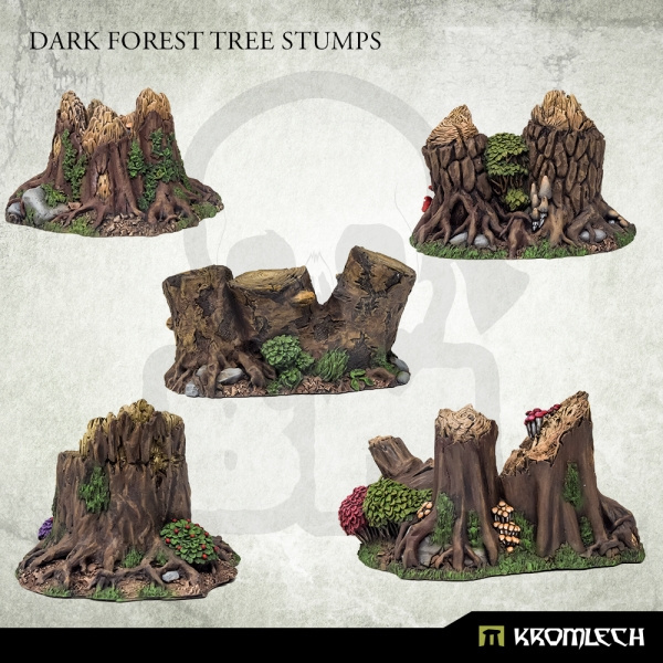 Dark Forest Tree Stumps