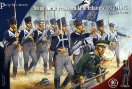 Napoleonic Prussian Line Infantry 1813-1815 46 żołnierzy