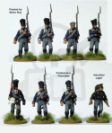 Napoleonic Prussian Line Infantry 1813-1815 46 żołnierzy