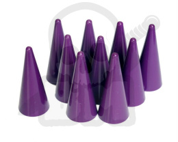 Pionki do gry - fioletowe stożki 10 szt. 34 mm cone purple