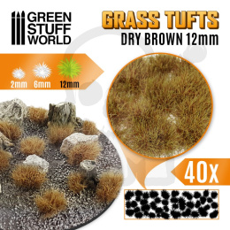 Grass Tufts - 12mm self-adhesive - Dry Brow