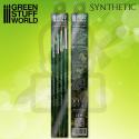 Green Series Synthetic Brush Set - Size 00 0 1 2 pędzelek
