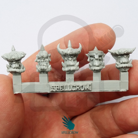 Orcs Armoured Heads v2 Orkowe głowy 10 szt. ork orki