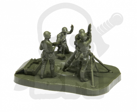 1:72 Soviet 120mm Mortar with Crew