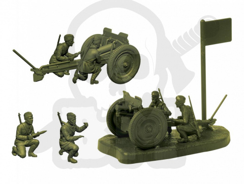 1:72 Soviet Infantry 76 mm Gun with Crew