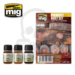 Ammo Mig 7400 Zestaw pigmentów Pigment Rust Set