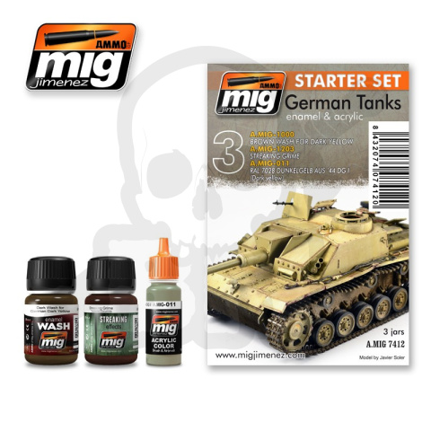 Ammo Mig 7412 Zestaw Farb German Tanks Starter Set