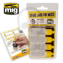 Ammo Mig 8004 Spare Jars for Mixes