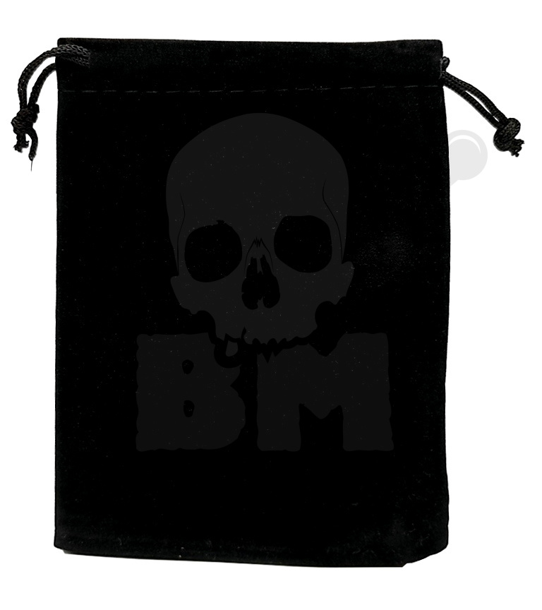 Velvet gift bag black S 10x14cm