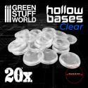 Hollow Plastic Bases Transparent podstawki 32mm 20 szt.