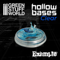 Hollow Plastic Bases Transparent podstawki 32mm 20 szt.