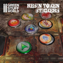 Resin Token Stickers 50mm 6 szt.