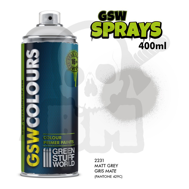 Spray Primer Matt Grey 400ml